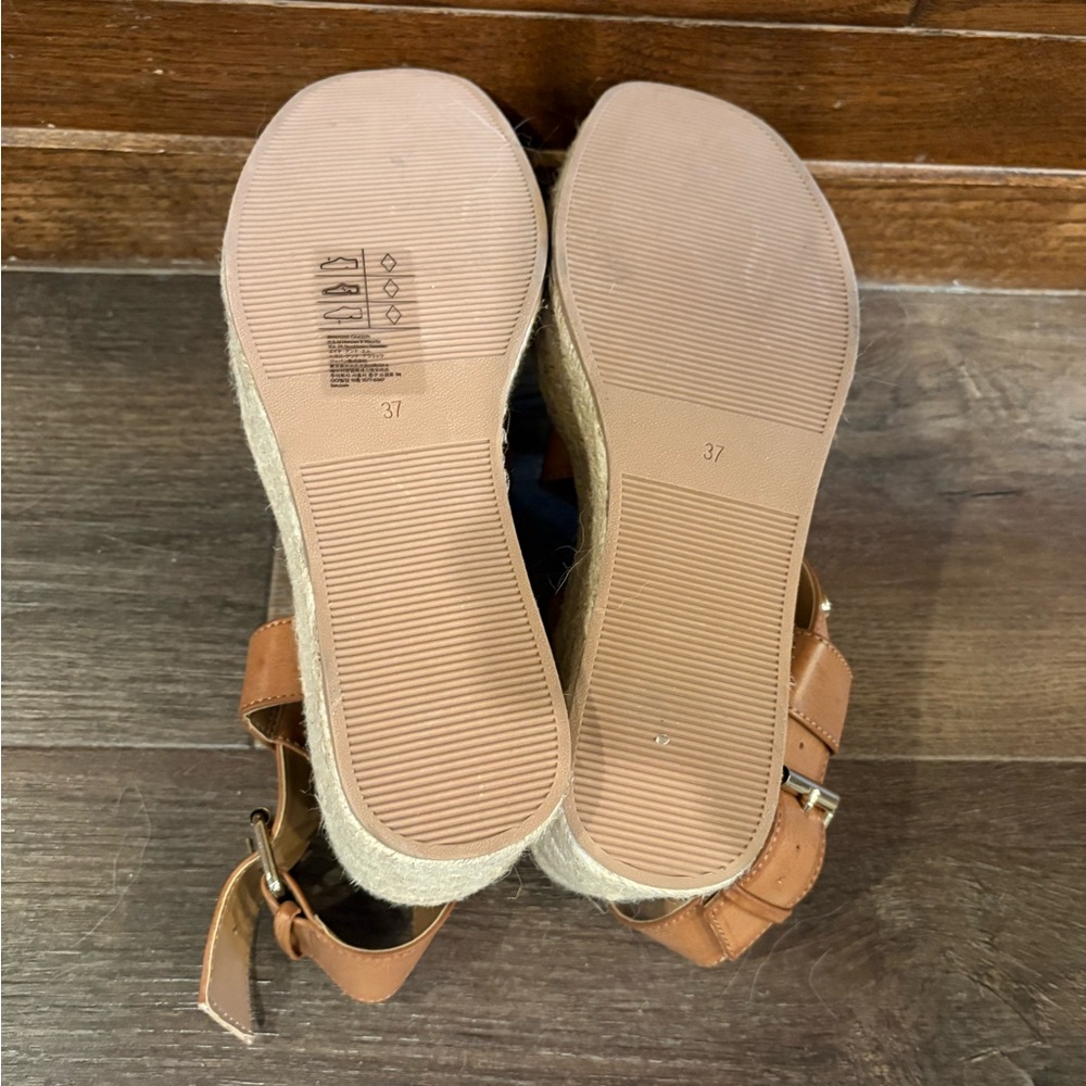 H&M Brown Espadrille Platform Sandals - Picture 6 of 7